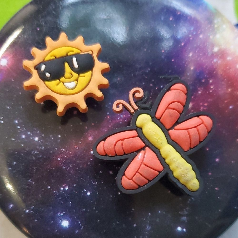 Sun and Dragonfly Croc Charms 🌏5/$10🌏
